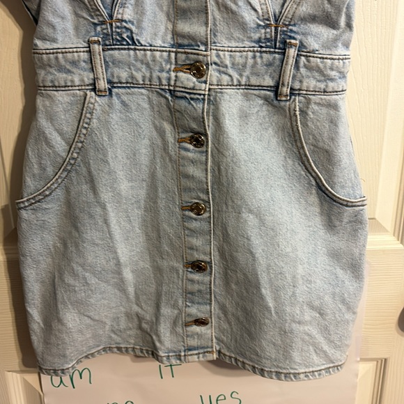 Zara Denim Mini Dress - Picture 6 of 10